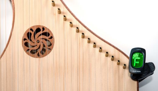 Ausnehmung für das Klipp-Stimmgerät