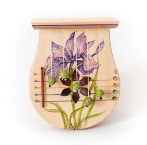 Türharfe handbemalt: Motiv "Iris"