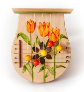 Türharfe handbemalt: Motiv "Tulpen"