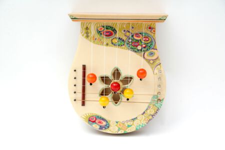 Türharfe handbemalt mit "Klimt-Motiv"