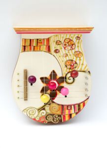 Türharfe handbemalt mit "Klimtmotiv"