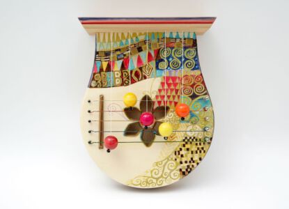 Türharfe handbemalt mit "Klimtmotiv"